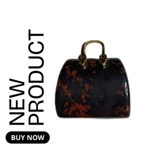 NEW Mahogany Obsidian Orange Banded Mini Handbag